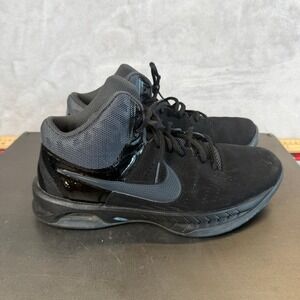Nike Air Visi Pro VI Nubuck Basketball Sneakers Black Mens Size 7.5